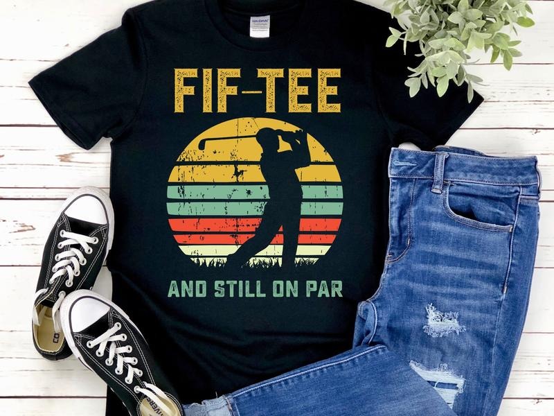 50th Birthday Golf T-Shirt, Turning 50 T-Shirts, 50 Year Old Birthday Hoodie, Sweatshirt | HypeDripTees.com