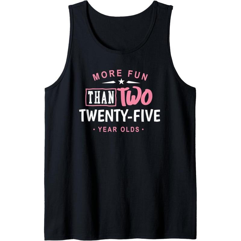 50th Birthday Shirt More Fun Than Two 25 Years Old Funny Tank Top Made in USA Hoodie, Sweatshirt | HypeDripTees.com