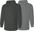 Hi Vis Shirts for Men with Long Sleeve, Safety Shirt with Construction Work, High Visibility Shirt with Hood,Comfortable, Breathable, Meets ANSI, Dark Gray X-Large 1pc