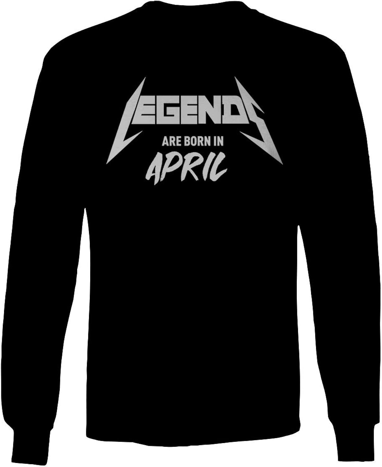 The Best Birthday Gift Legends are Born in April Long Sleeve Men's