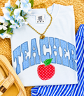 Teacher Gingham Tee