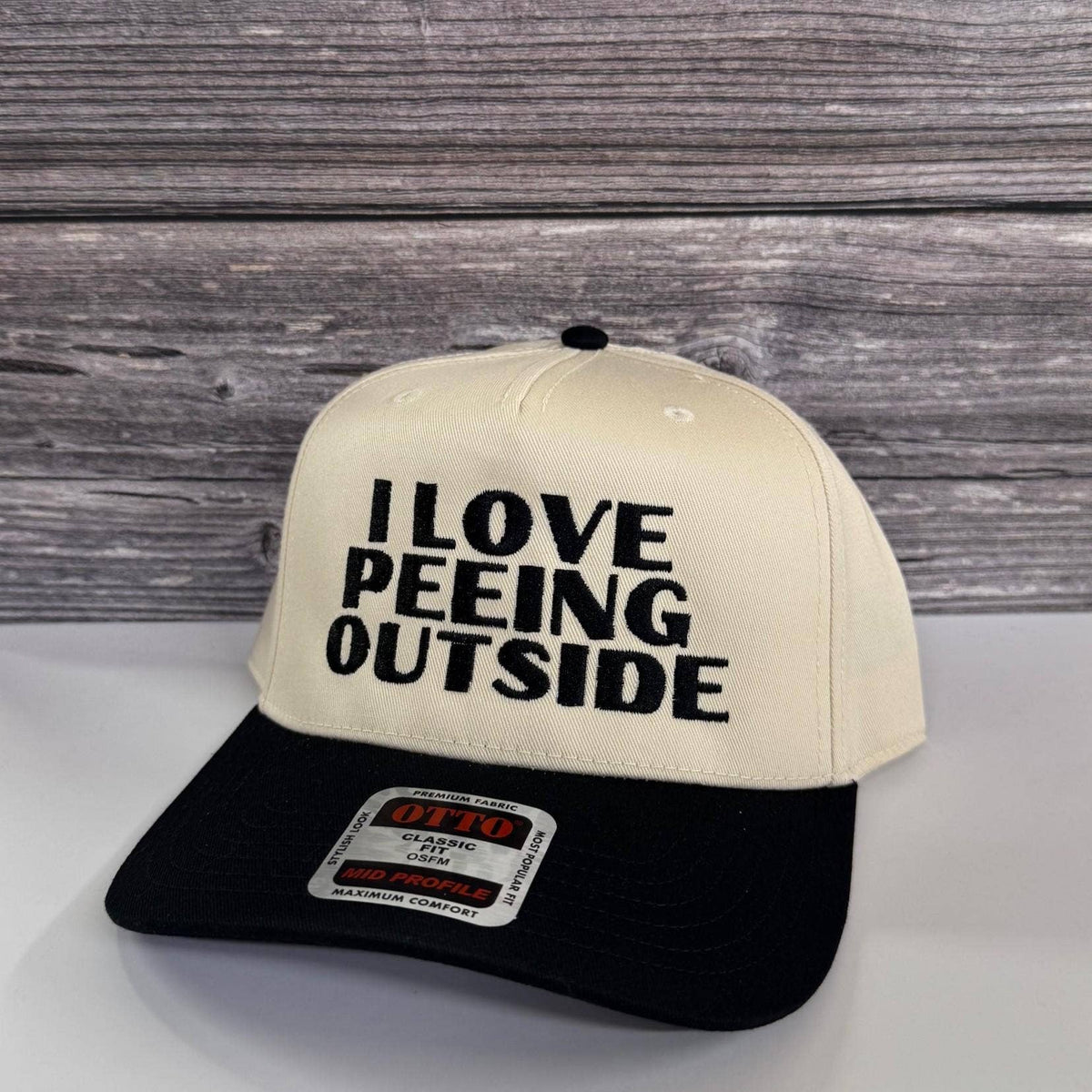 I Love Peeing Outside Embroidered Otto Hat – 208Tees