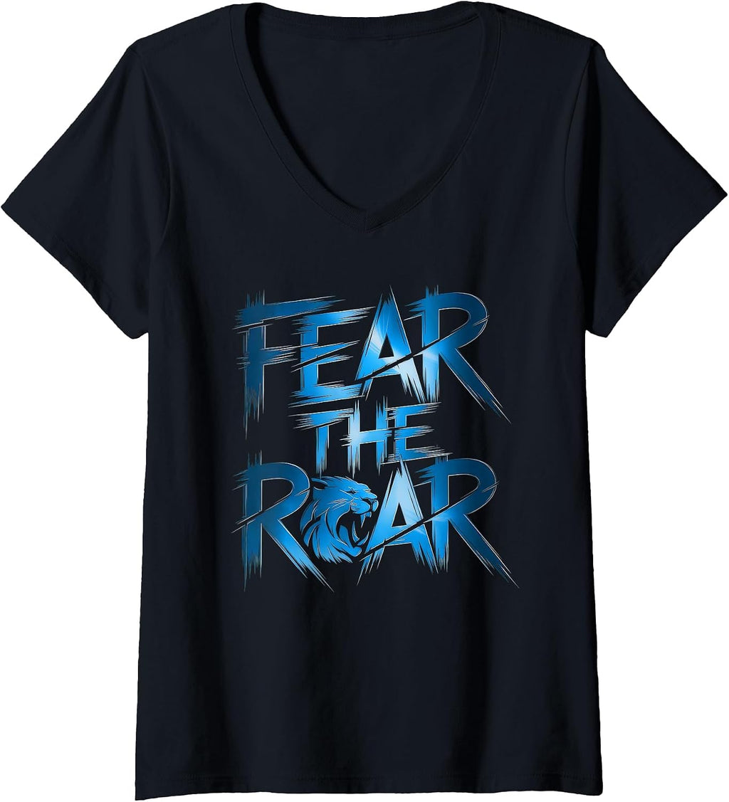 Lions Tshirt Men Women Blue Animal School Sport