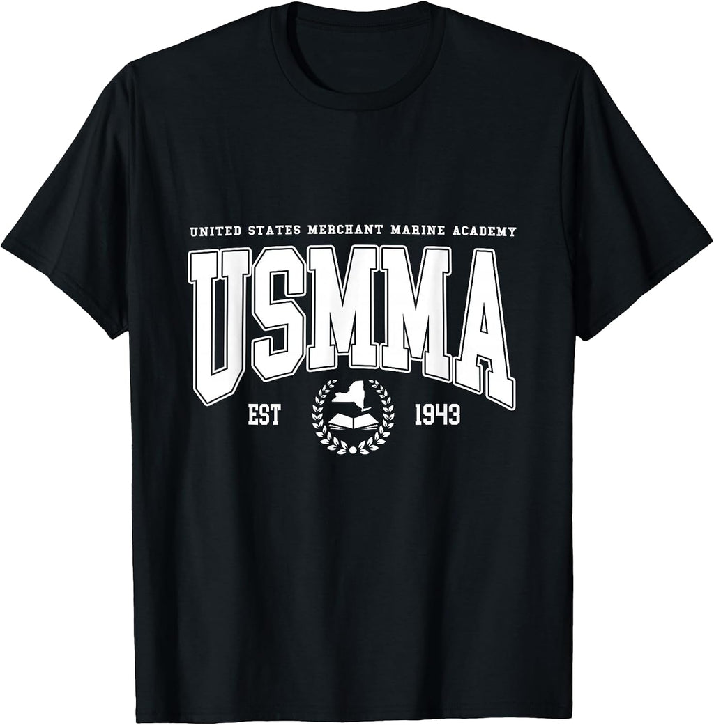usmma Vintage University College Arch Tee