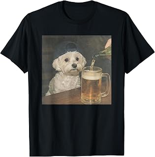 Maltese Drinking Beer T-Shirt