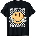 Funny Face Can't Talk I'm Editing Crewneck Gifts