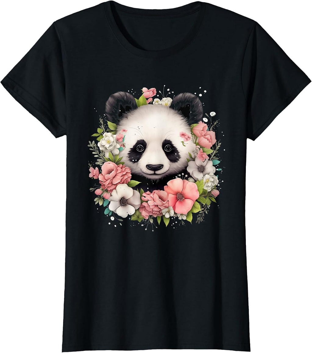 Floral Panda Bear