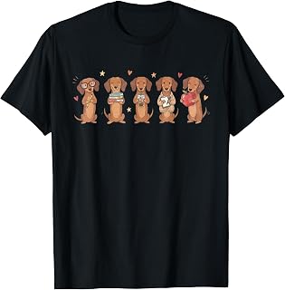 Funny Teacher Dachshund Cute Wiener Dog First Day of School T-Shirt