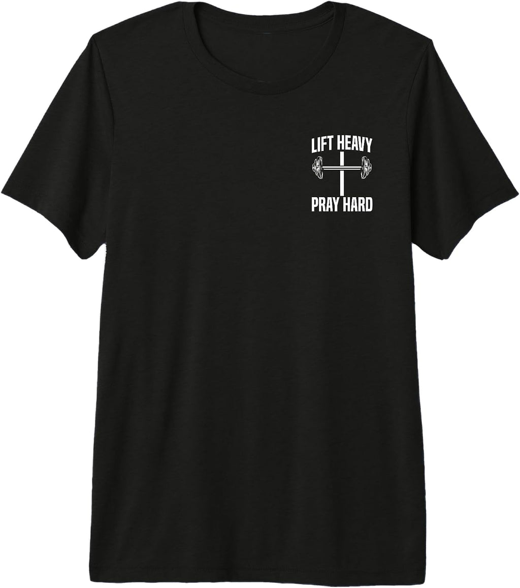 Lift Heavy Pray Hard Workout Christian Clothing