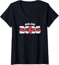 Women's England 2026 English Flag V-Neck T-Shirt