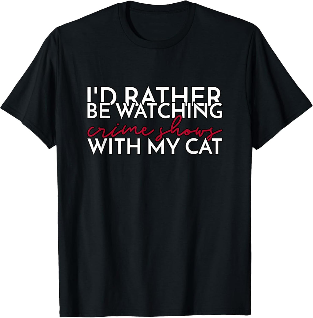 Funny Dog Cat True Crime Shows Design