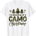 Retro I'm Dreaming Of A Camo Christmas Xmas Tree
