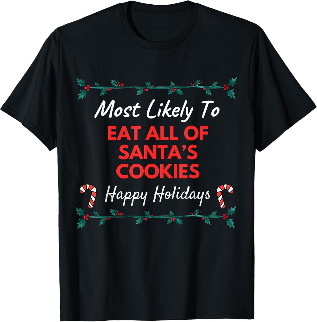 Cute Most Likely To Christmas Pajama Family Merch