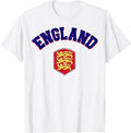 England Pride Flag Shirt British Men Women England White T-Shirt