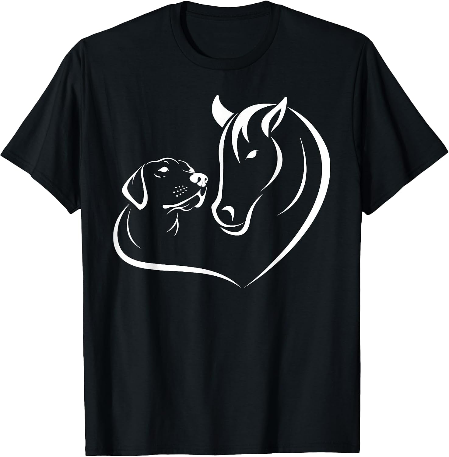 Horse and Dog Women and Men Horse Dog Lover Shirts