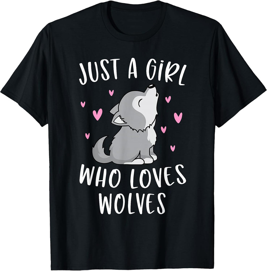 Funny Wolf Lovers Shirts For Girls