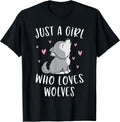 Funny Wolf Lovers Shirts For Girls
