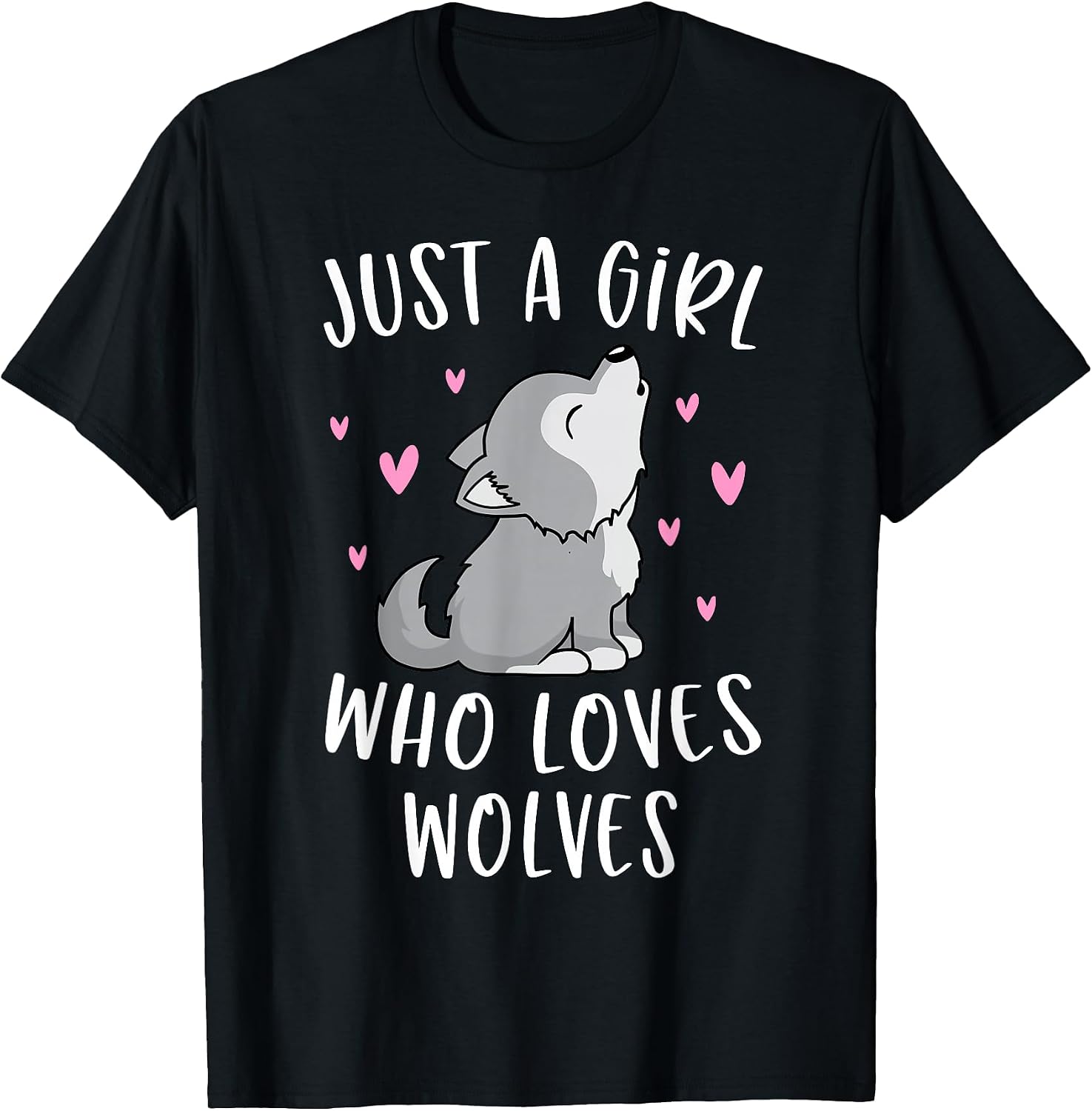 Funny Wolf Lovers Shirts For Girls