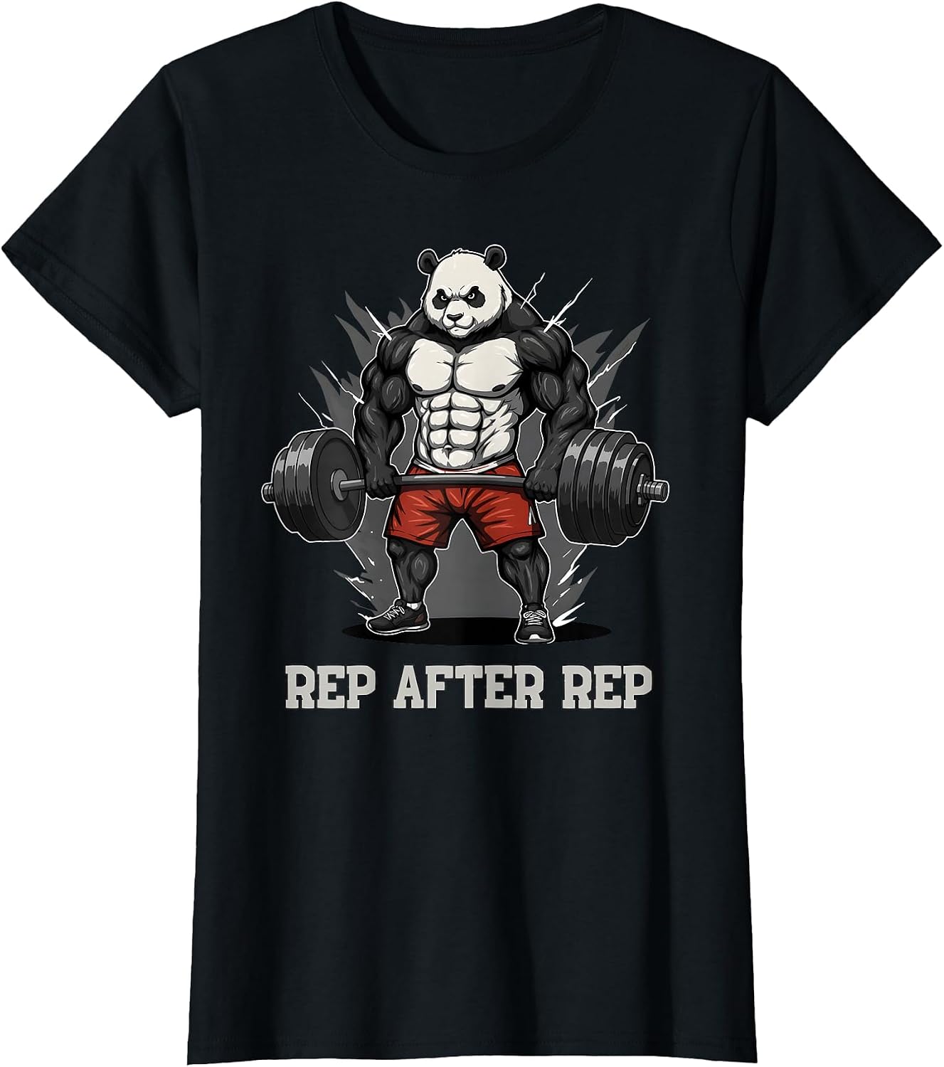 Funny Panda Gym Anime Graphic Workout Clothing