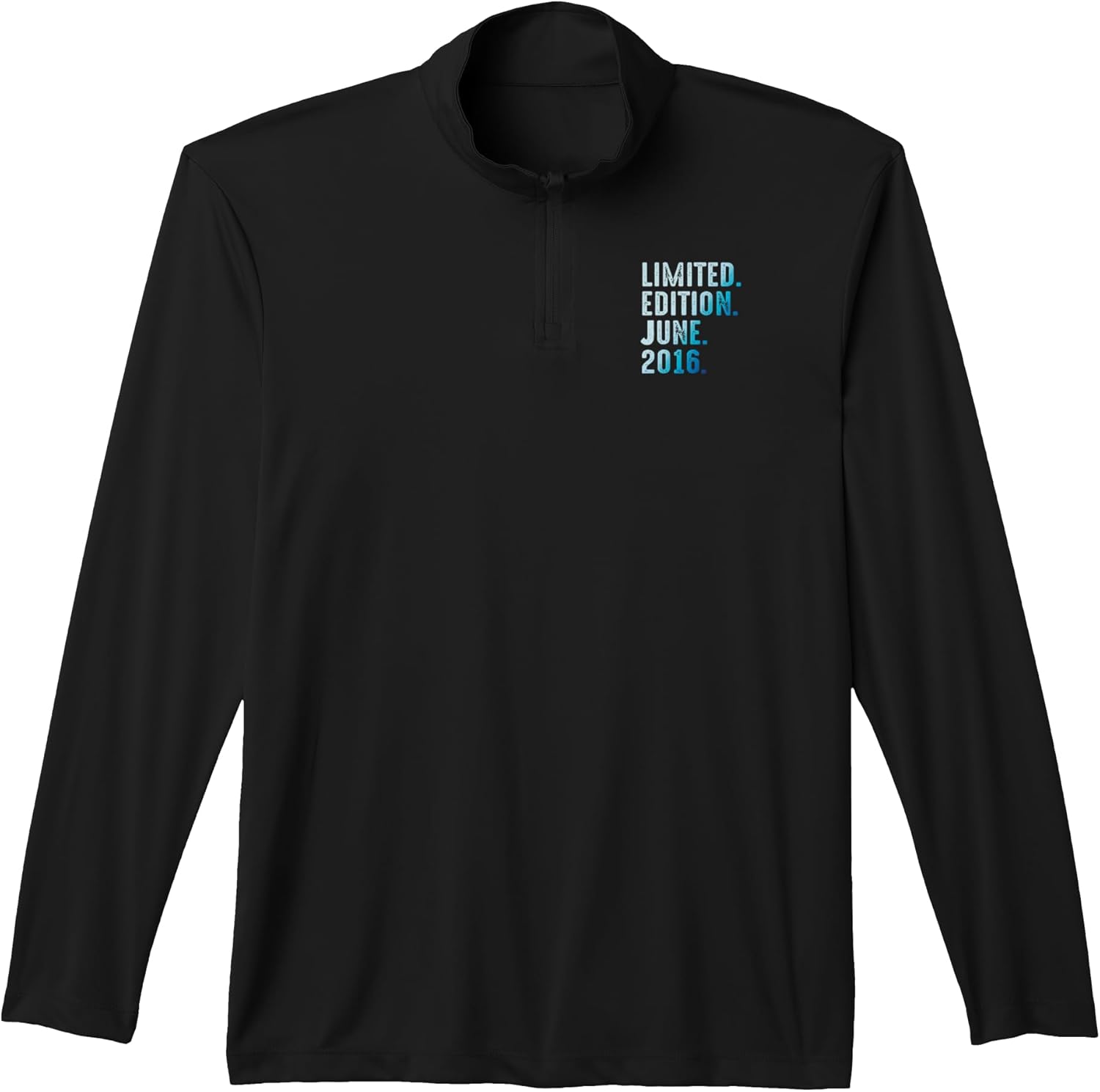 June 2016 Year 2016 Retro 2016 Vintage Limited Edition Performance Quarter-Zip Top