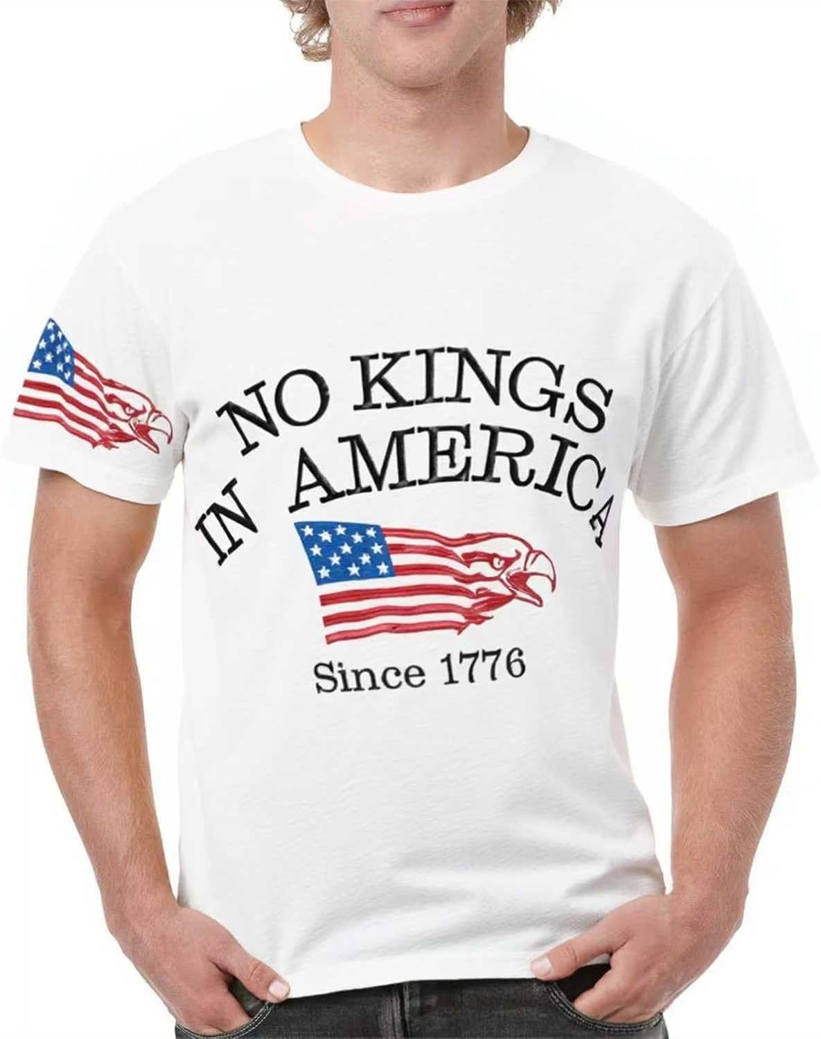 Round Neck Graphic Tees for Men Summer Fall Short Sleeve T-Shirt Basis Tops Blouse
