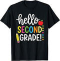 Hello Second Grade Team 2nd Grade Back to School Teacher Kid T-Shirt
