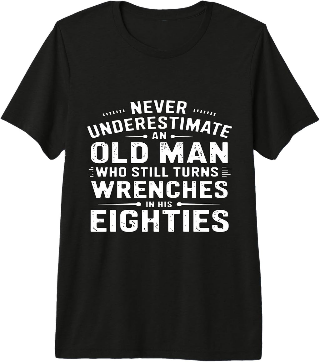 Old Mechanic Eighty Year Old Man Wrenches