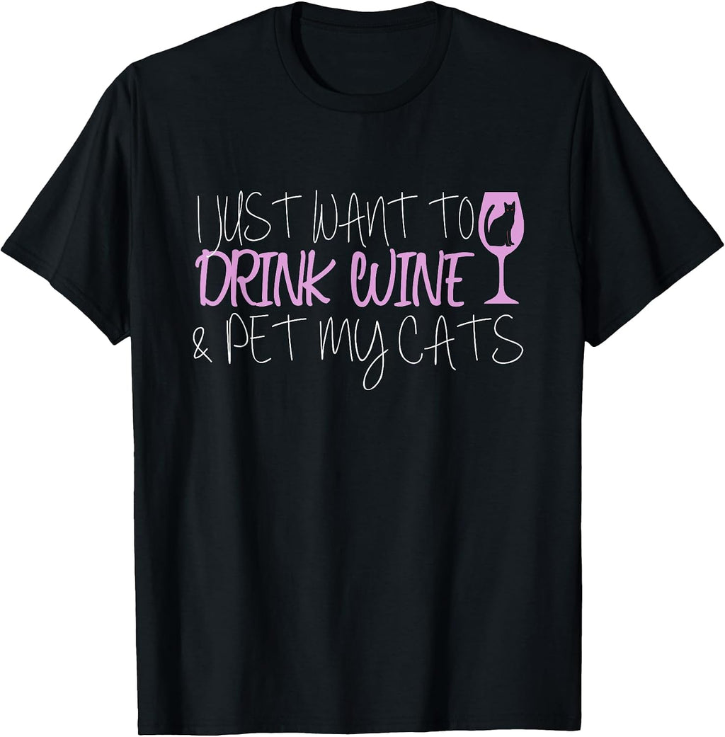 Wine And Cat Shirts