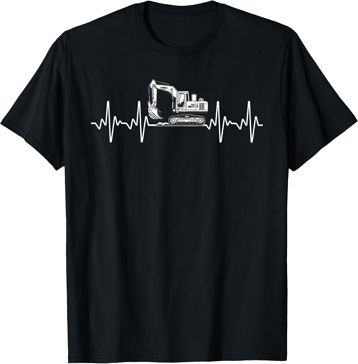 Funny Excavator Art for Men Women Heavy Machinery Excavator T-Shirt