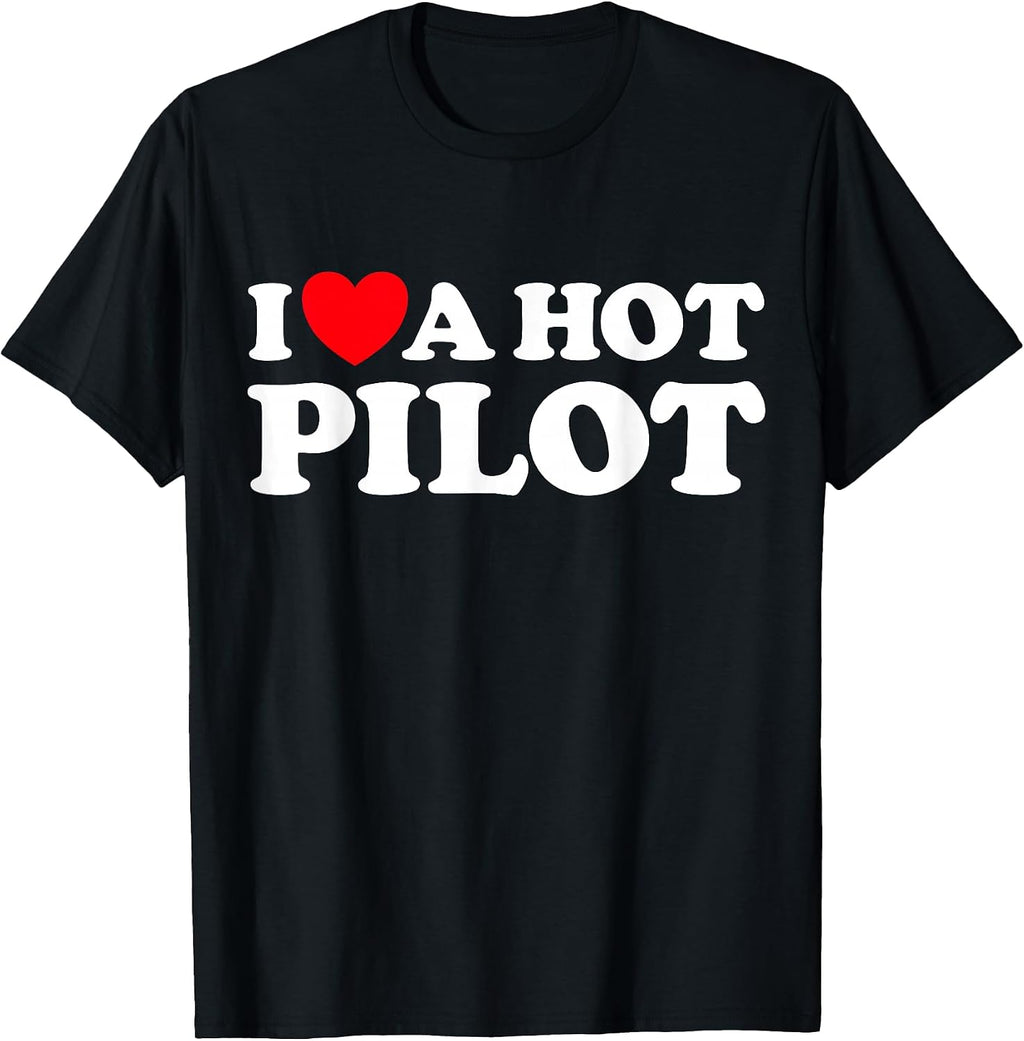 I Heart Hot Pilots Fun Plane Trip Fan Designs