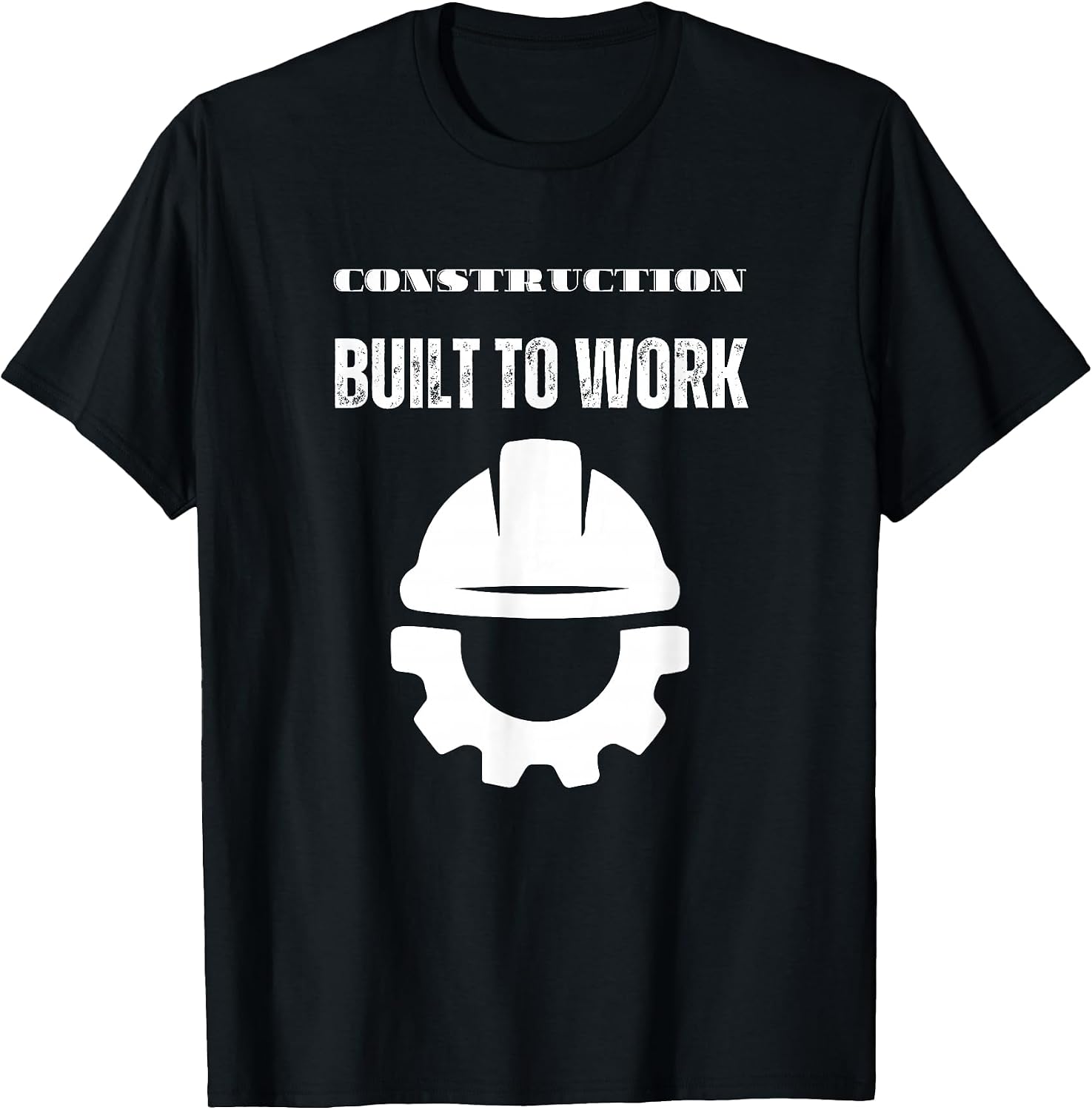 Construction Worker Built to Work Design T-Shirt