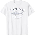 Vintage Cape Cod Shark Retro Throwback Boys Girls Souvenir T-Shirt