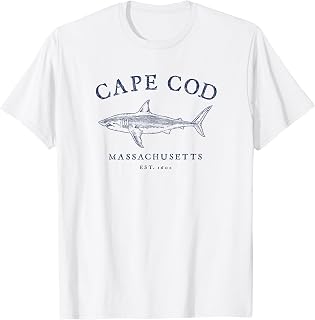 Vintage Cape Cod Shark Retro Throwback Boys Girls Souvenir T-Shirt