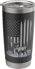 Deer Hunting Tshirt Camouflage American Flag USA