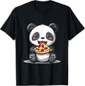 Funny Panda with Pizza Graphics