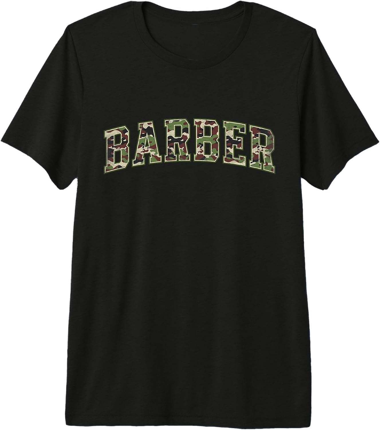 Camo Barber Varsity Design