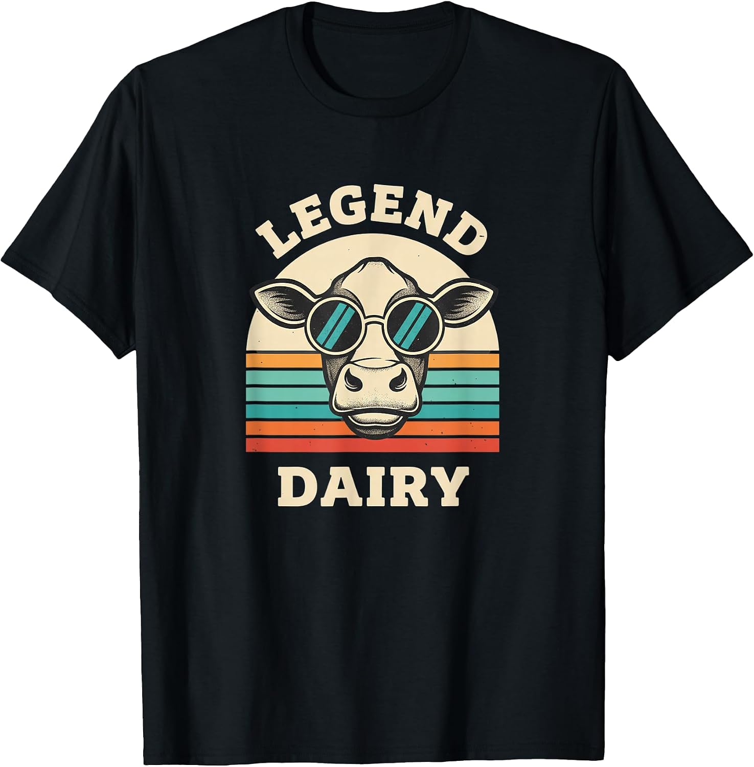 Farm Cow Dairy Legend Funny Retro Vintage Barnyard