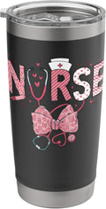 Pink Coquette Nurse Stethoscope Bow Nurse Shirts