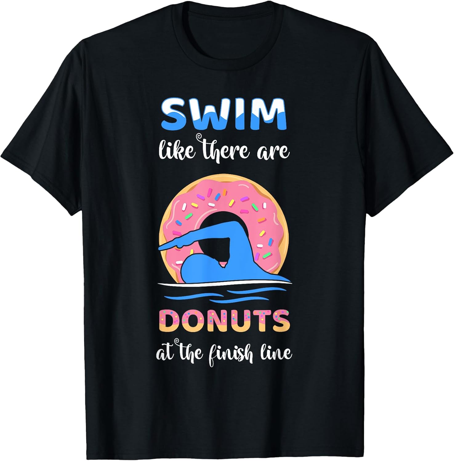 Funny Swimmer Donut Lover Apparel