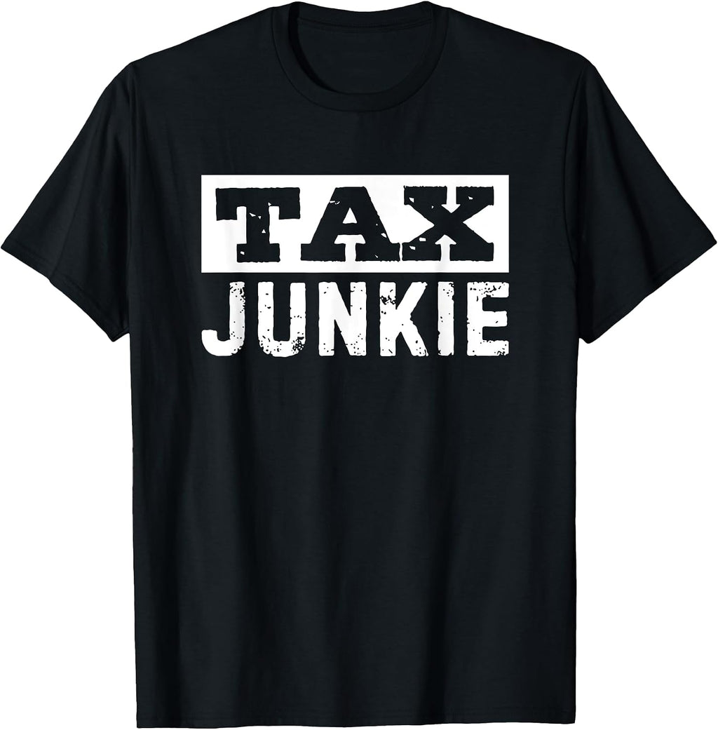 Funny CPA Tax Junkie T Shirts for Men Women