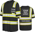 Custom safety Shirts Class 3 Hi Vis Reflective T-Shirt with logo Safety Work Shirts for Men