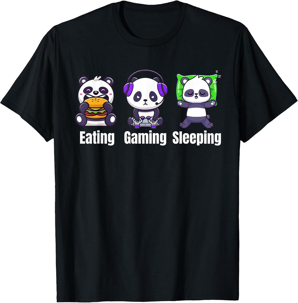 Eating Gaming Sleeping Panda Kids