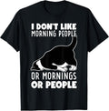 Funny Cat Humor I Don't Like Morning People