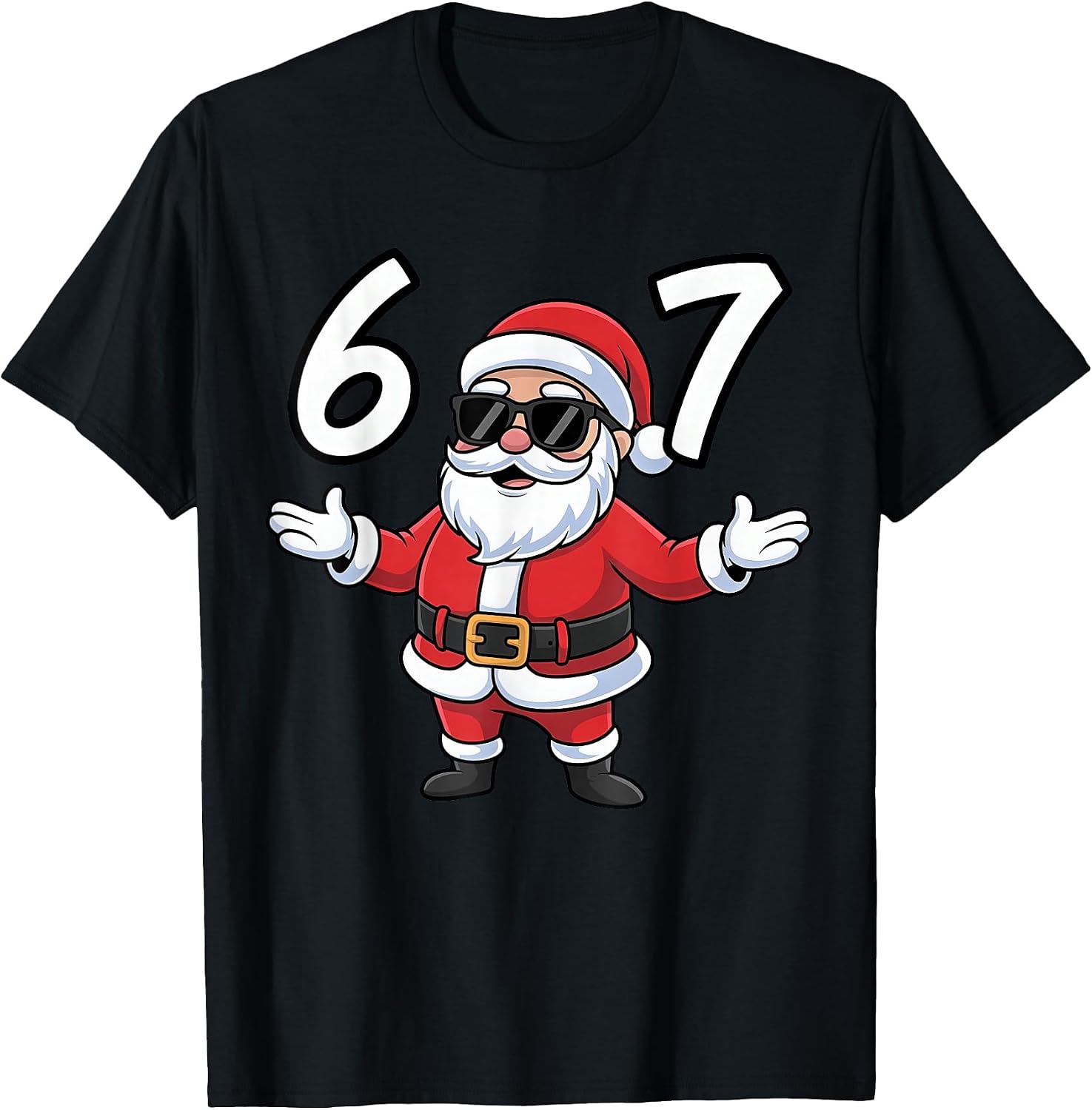 6 7 Santa Xmas Christmas t -shir t