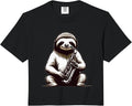Saxophone Playing Sloth Merch Sloth With Saxophone