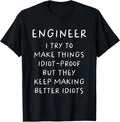 Engineer Funny Engineering Typography Gifts