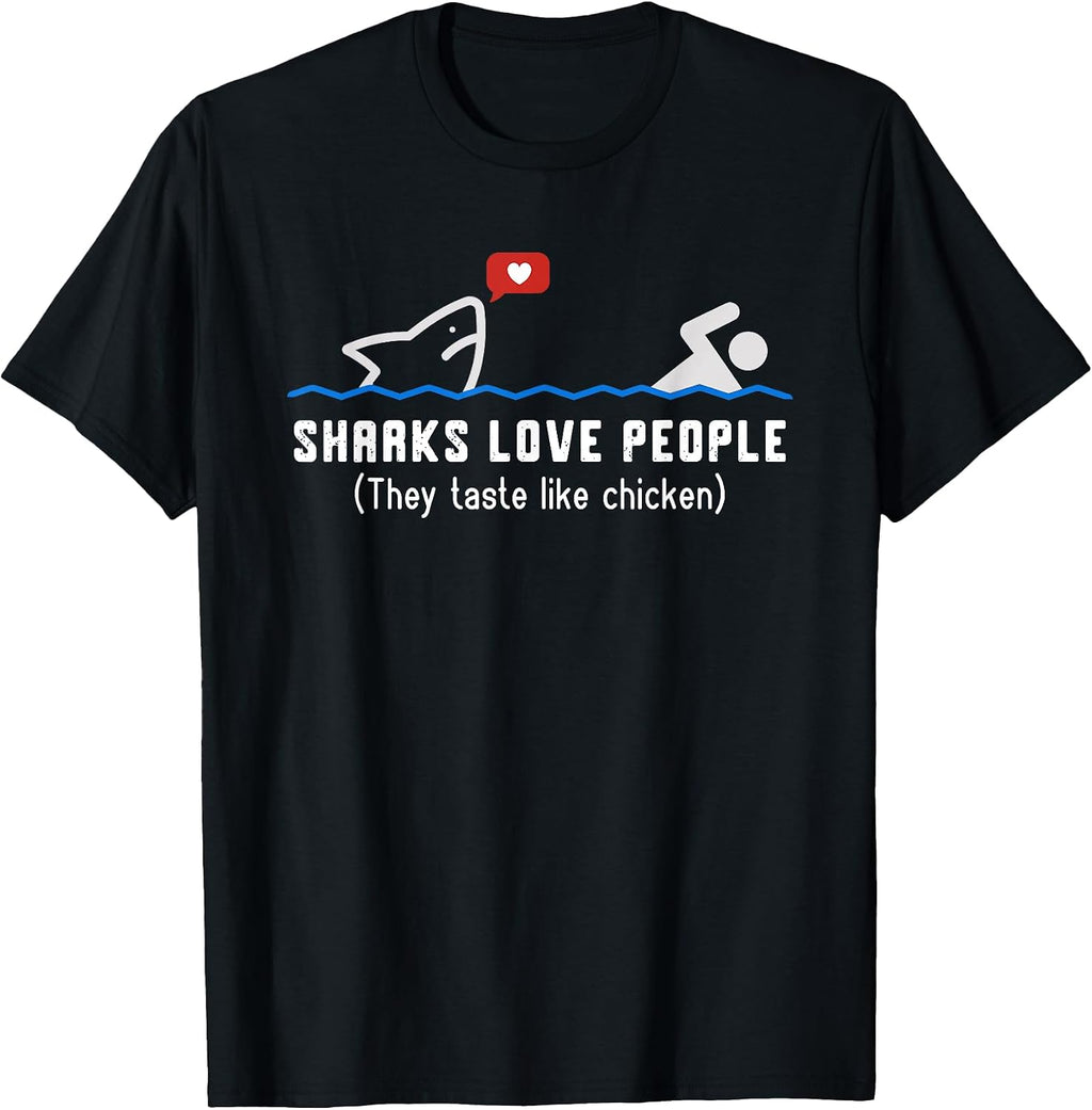 Shark Lovers Tee For Men Women Boys