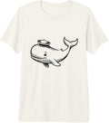 Cute Sailor Whale Nautical Ocean Cartoon