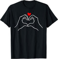 Minimal Love Hands Heart Simple Romantic Line Art