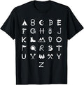 Camping Alphabet Go Outdoor Hiking Nature Lover Happy Camper T-Shirt